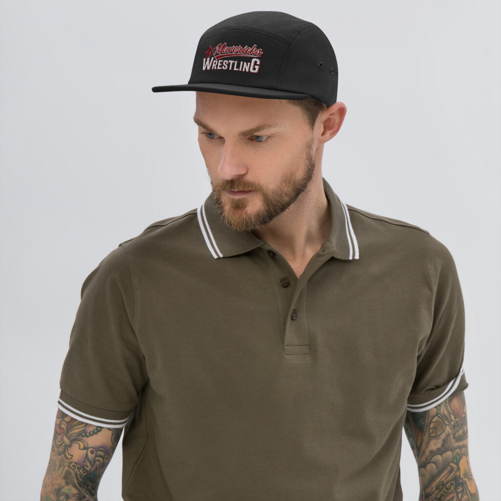 Embroidered Five Panel Camper Cap