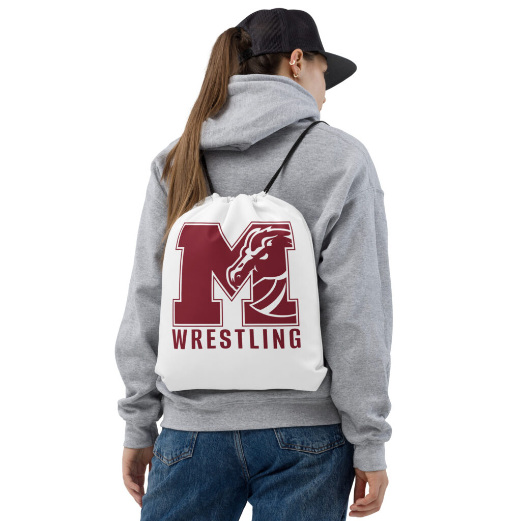 Milford Wrestling Drawstring bag