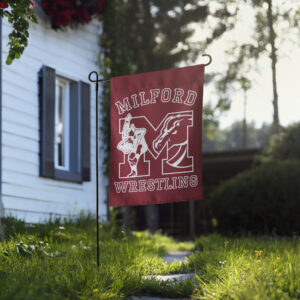 Milford Wrestling Garden flag