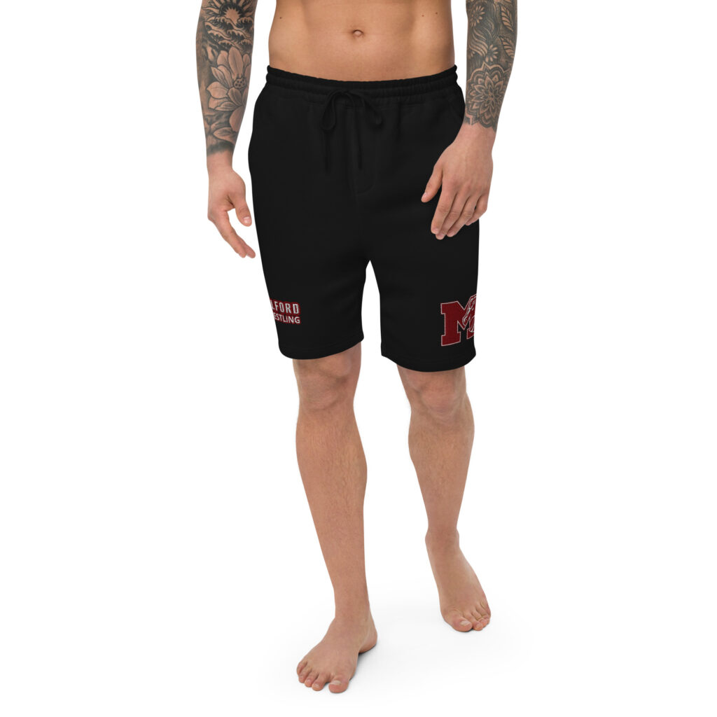 Milford Wrestling Men's fleece embroidered shorts