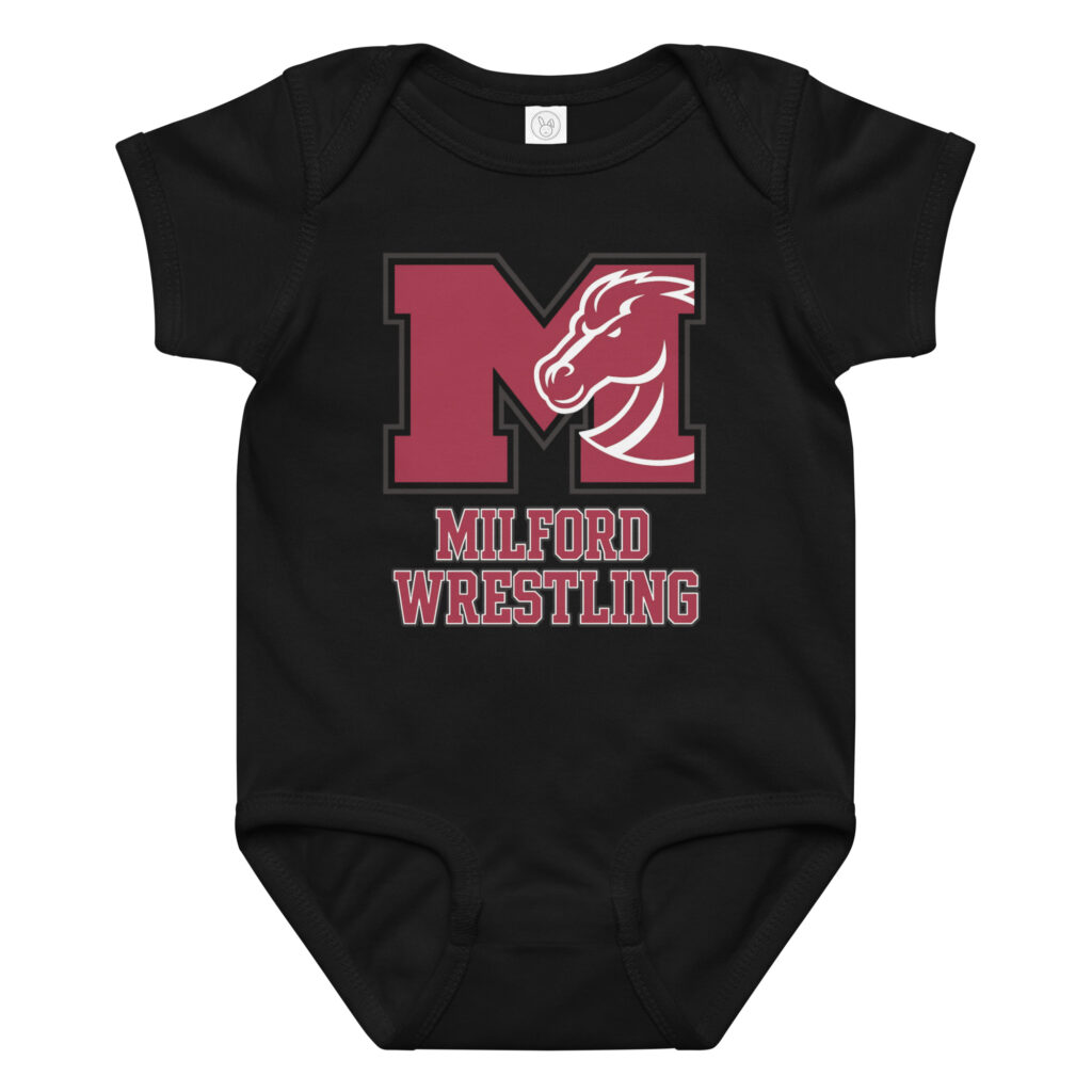 Baby Milford Wrestling jersey bodysuit