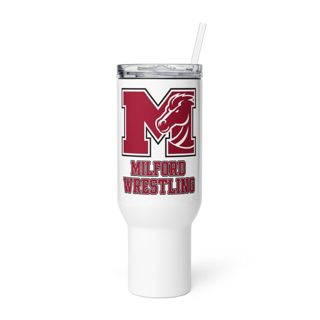 Milford Mavericks Travel mug with a handle