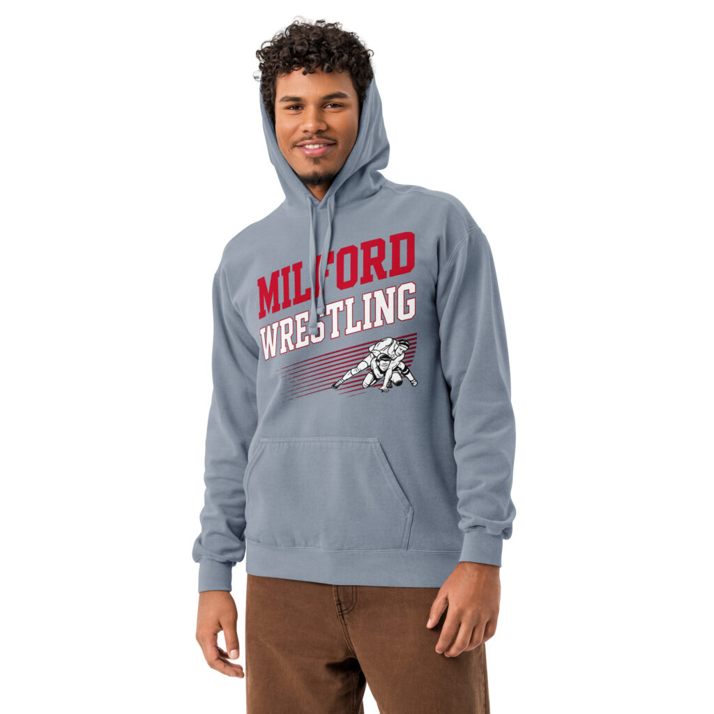 Milford Mavericks Unisex garment-dyed hoodie