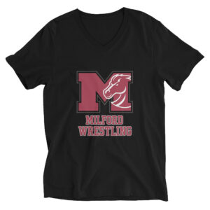 Milford Mavericks Unisex Short Sleeve V-Neck T-Shirt